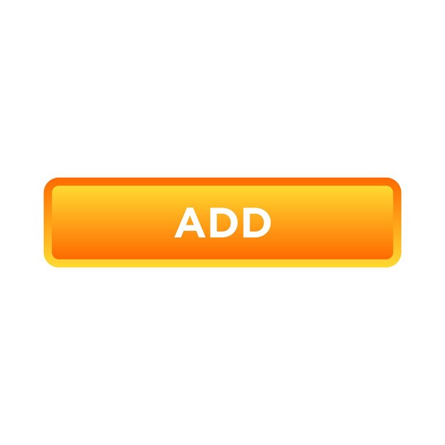 Add button website vector template