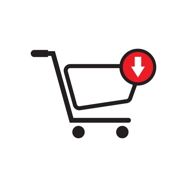 add to cart icon template for graphic and web design vector illustration