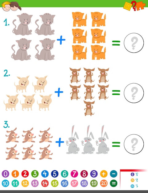 addition maths game for children