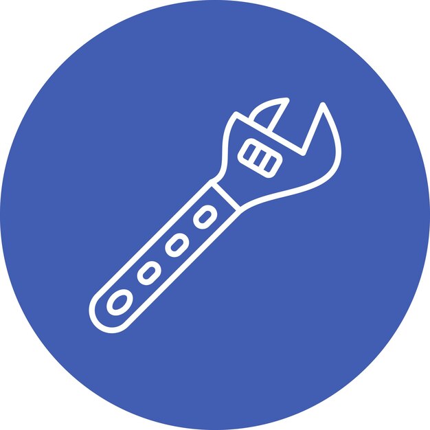 adjustable wrench icon vector image can be used for home improvements