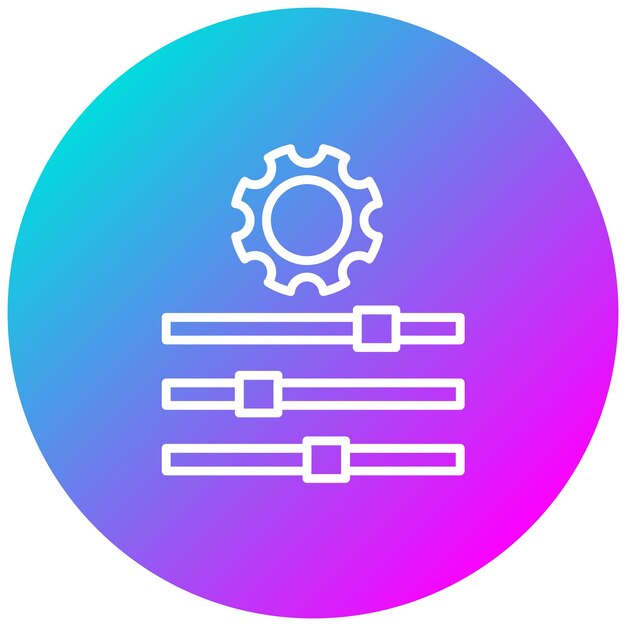 Adjustments vector icon Can be used for Action Plan iconset