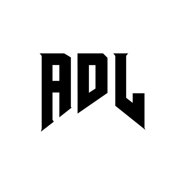 ADL letter logo design for technology company ADL logo design black and white color combination ADL logo ADL vector ADL design ADL icon ADL alphabet ADL typography logo design