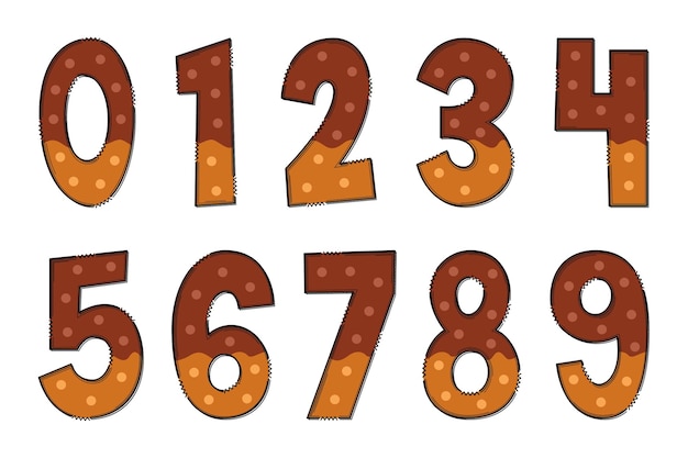 Adorable Handcrafted Autumn Is Here Number Set