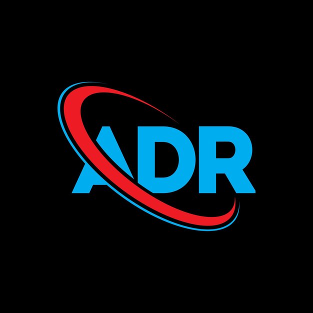 ADR logo ADR letter ADR letter logo design Initials ADR logo linked with circle and uppercase monogram logo ADR typography for technology business and real estate brand