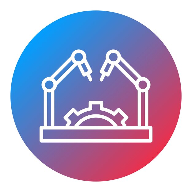 Advanced Robotics icon vector image Can be used for Industry