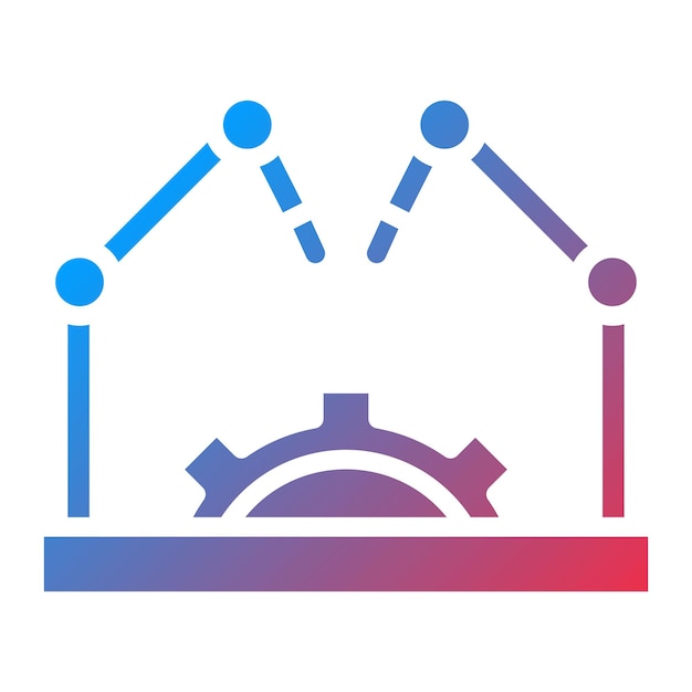 Advanced Robotics icon vector image Can be used for Industry