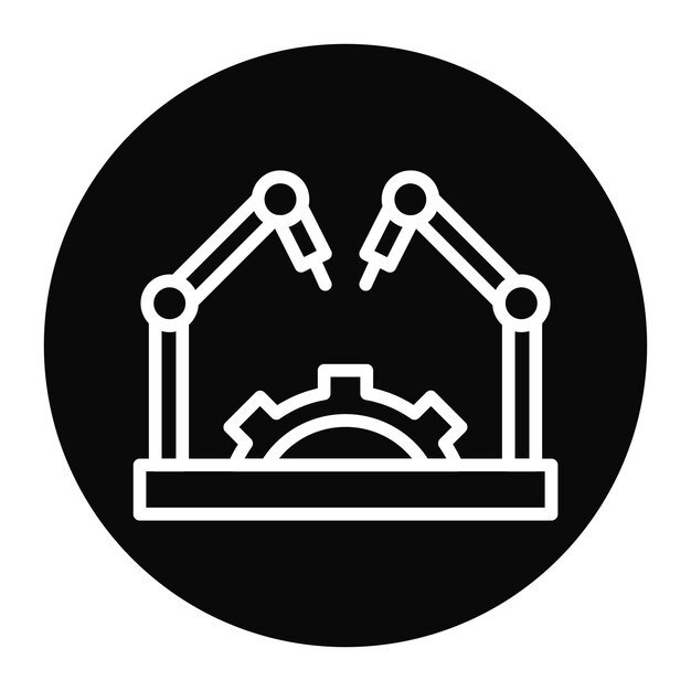 Advanced Robotics icon vector image Can be used for Industry