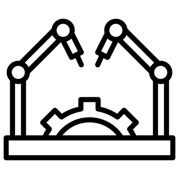 Advanced Robotics Line Illustration