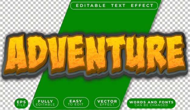 Adventure Forest Jungle Safari Camping Fully Editable Vector Text File