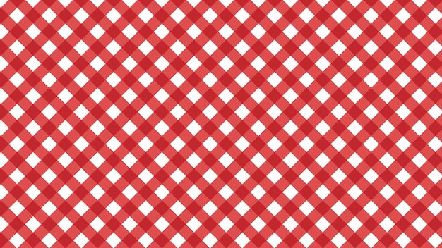 Aesthetic cute red gingham check checkers plaid checkerboard seamless pattern background illustration perfect for wallpaper backdrop postcard background banner