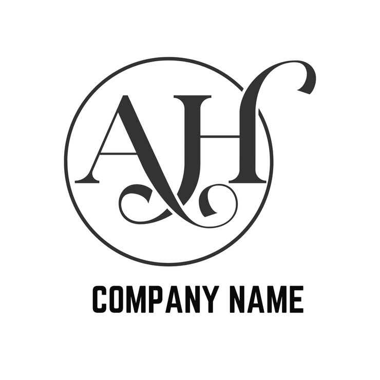 Vektör ag soyut vektör logo monogramı şablonu