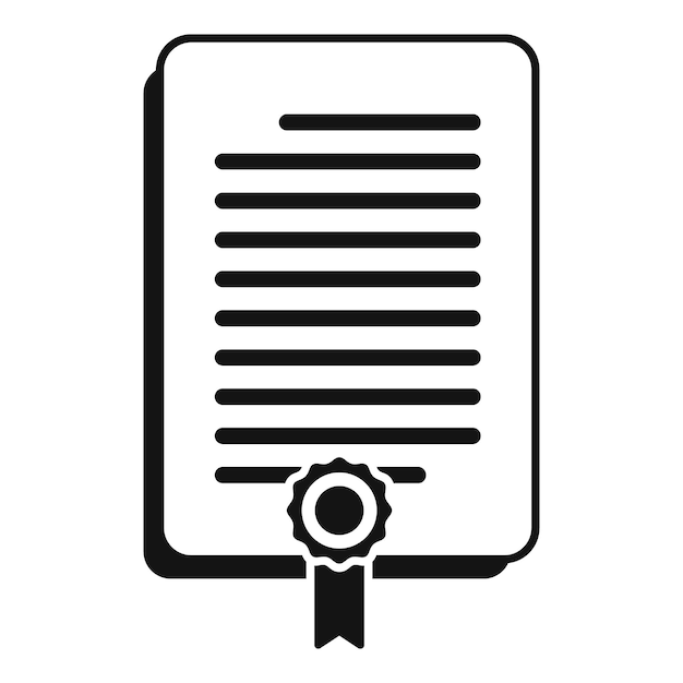 Agent diploma icon simple vector Secret service Call center