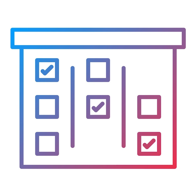 agile board icon vector image can be used for project management