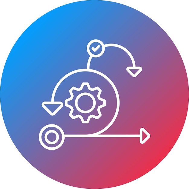 agile icon vector image can be used for project management