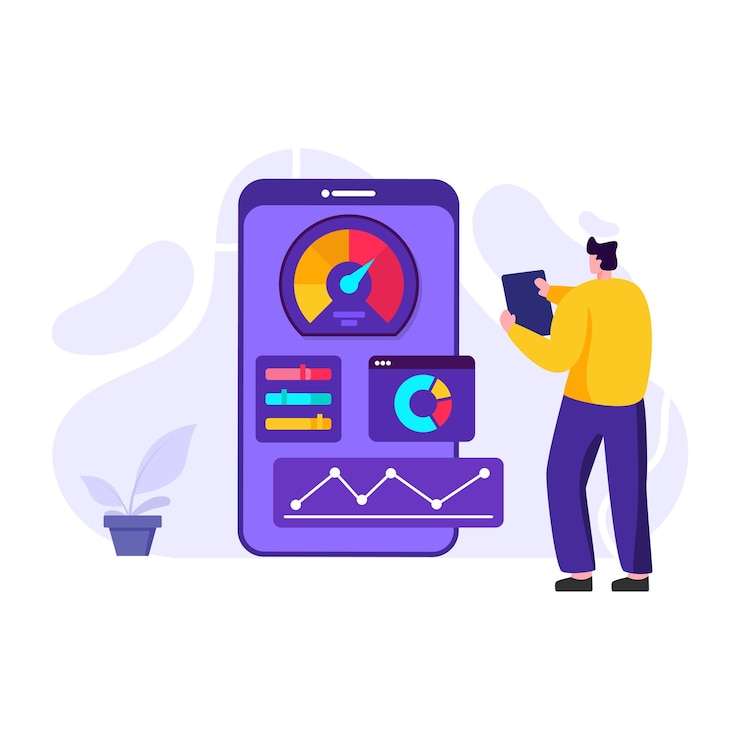 Vektör agile methodology vector in modern flat illustration