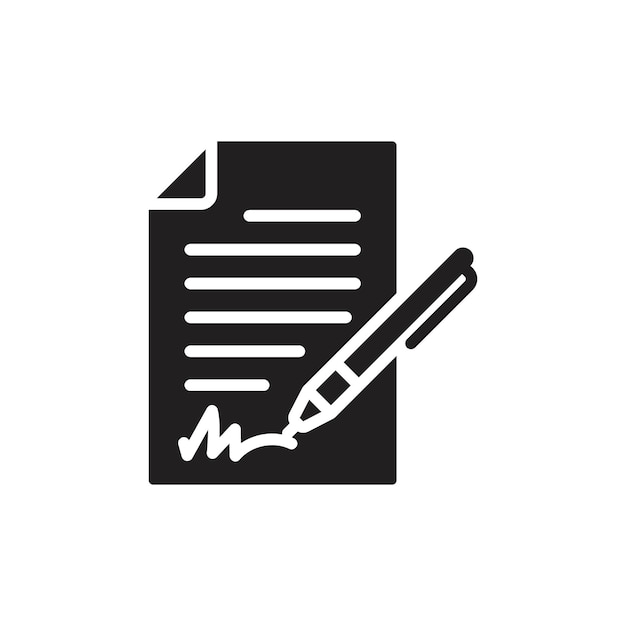 Agreement icon Line Art Logo set