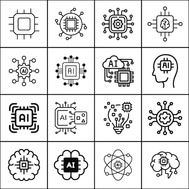 AI and Computing Icons