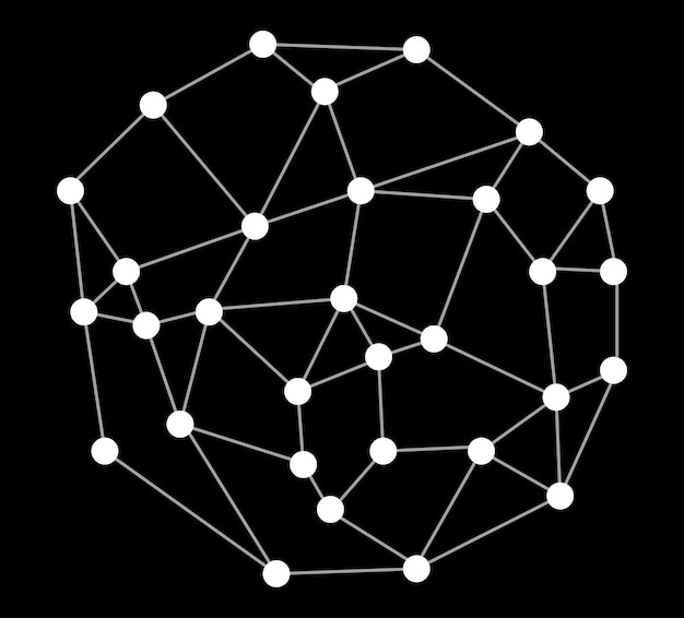 AI Connections Vector Abstract Neural Network and Data Links HighTech Web of Information for Science and Digital Communication