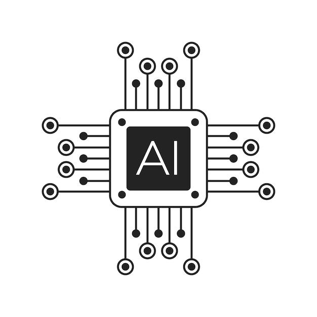 Ai icon vector illustration