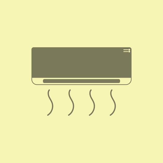 Air conditioner logo and vector template