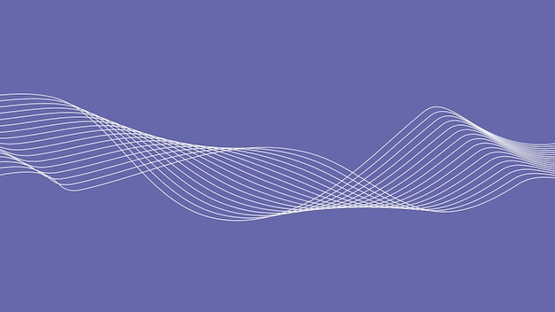 air wave from thin lines in thin geometry style vector base for banner