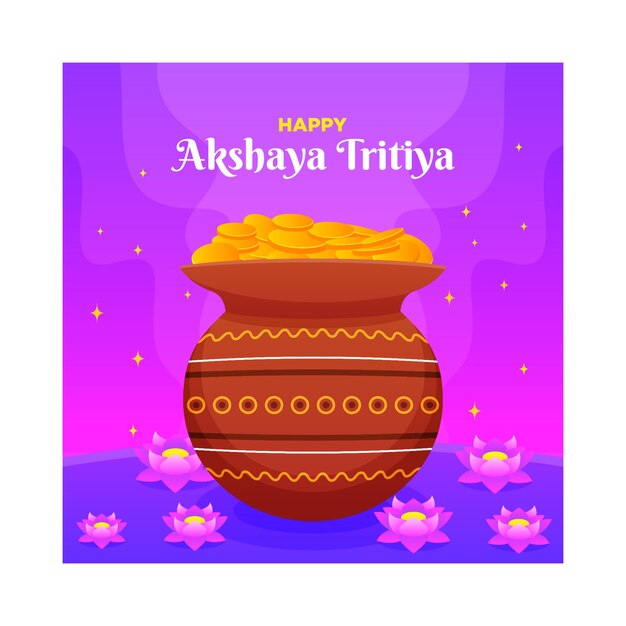 Akshaya Tritiya Illustration Pro Vector