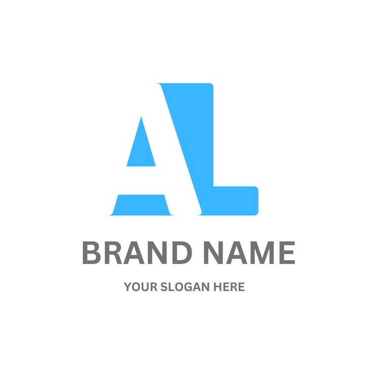 Vektör al206 letter al logo design