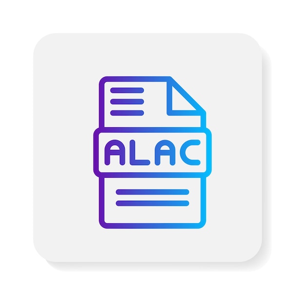 alac document file flat icons format files type extension symbol icon