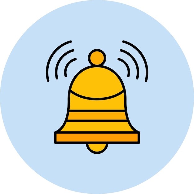 Alarm Bell Flat Illustration
