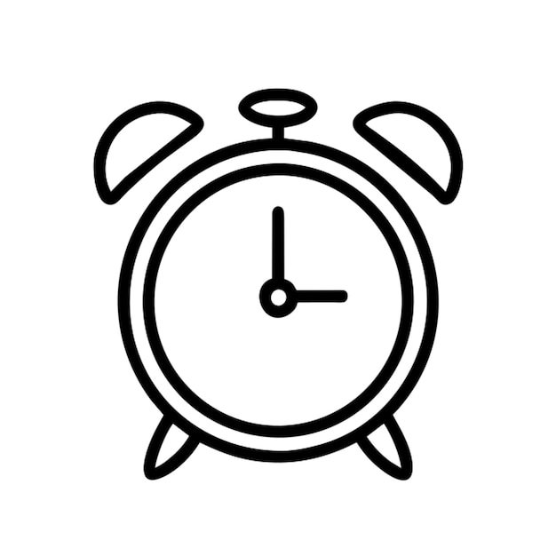 alarm clock icon outline