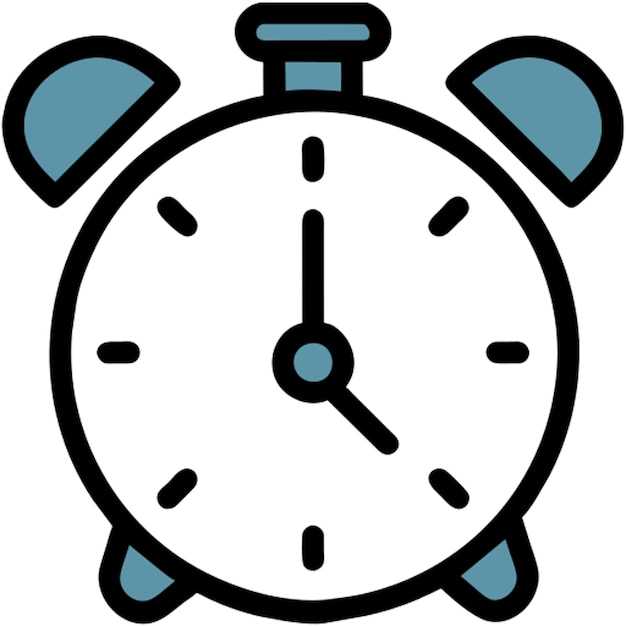 alarm icon modern cartoon style icon