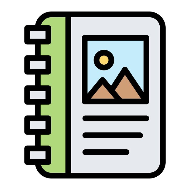 Album Vector Icon Design Illustration