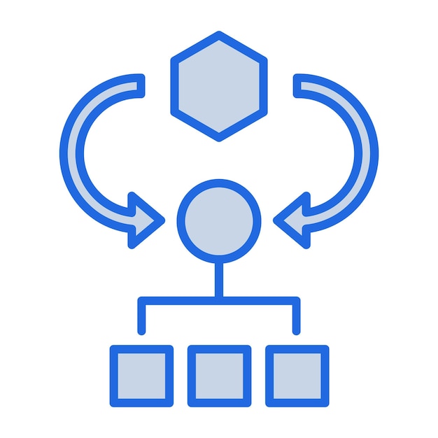 Algorithm Blue Tone Illustration