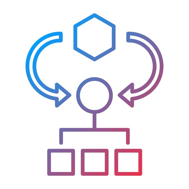 Algorithm icon vector image Can be used for Coding and Development