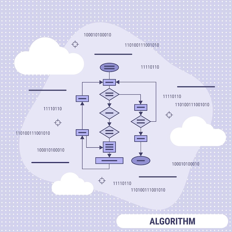 Vektor algorithm improvement flat design style vector concept illustration