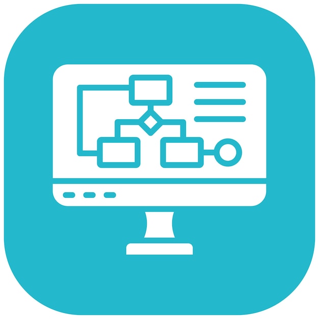 algorithm vector illustration style
