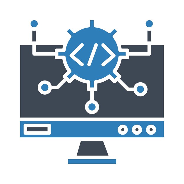 Algorithm Vector Illustration Style