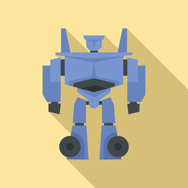 Alien robot icon Flat illustration of alien robot vector icon for web design
