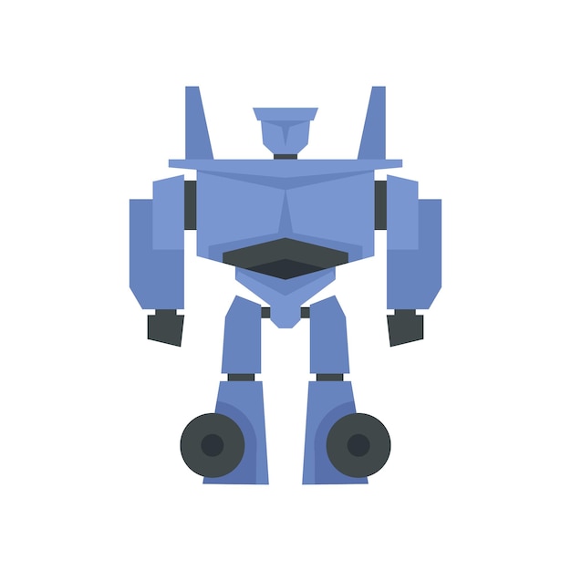 Alien robot icon Flat illustration of alien robot vector icon isolated on white background