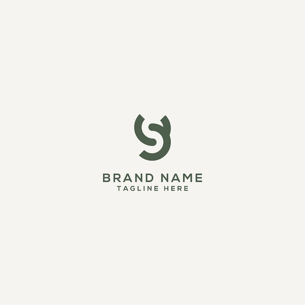 alphabet letter cs sc monogram logo vector template initial based minimal flat icon vector