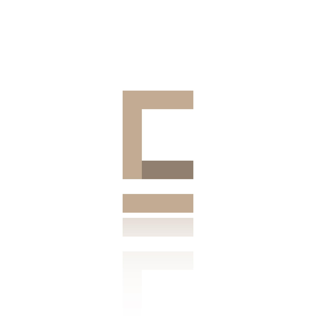 Alphabet Letter E Logo Design With Glossy Reflection Vector Icon Illustration Elegant Minimal Letter Symbol