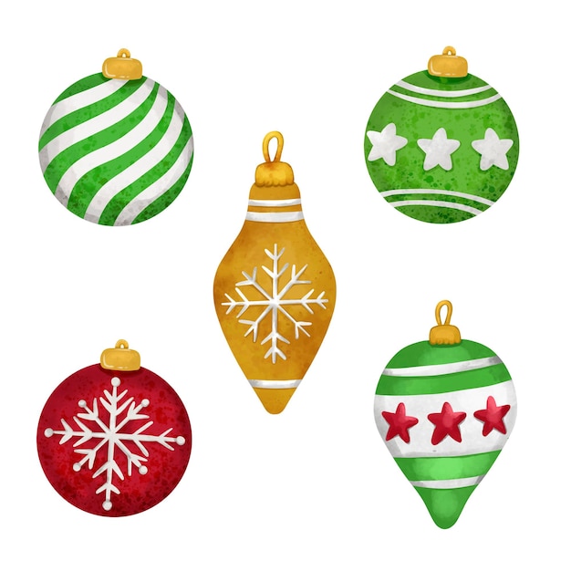 Altın Yeşil Süsler Noel Dekorasyonu