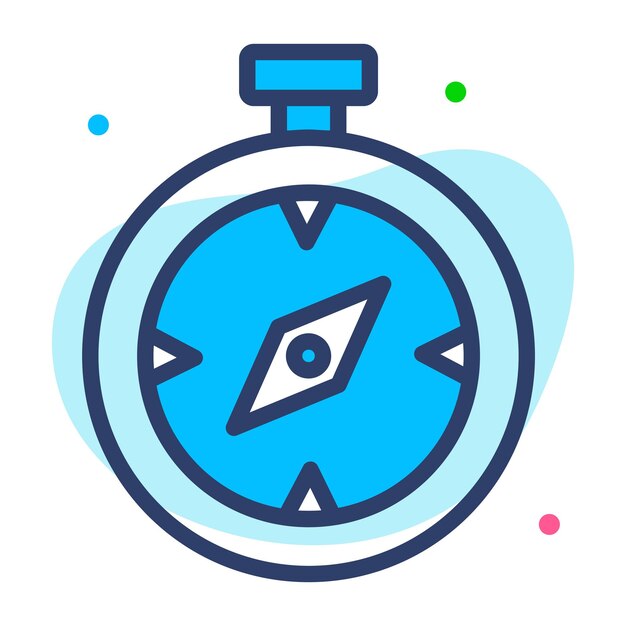 An amazing vector design of compass in modern style navigation tool icon