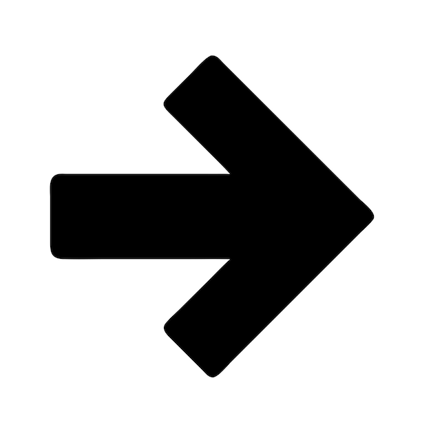 an arrow pointing to the left on a white background