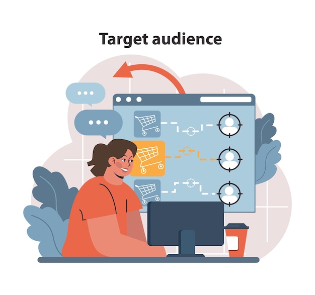 An enthusiastic marketer crafts targeted native advertising strategies engaging a specific audience