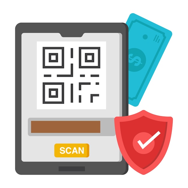 an icon design of secure mobile scan