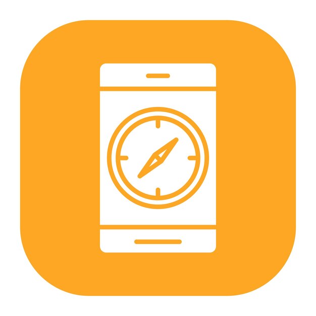 an icon with an orange background that says  power
