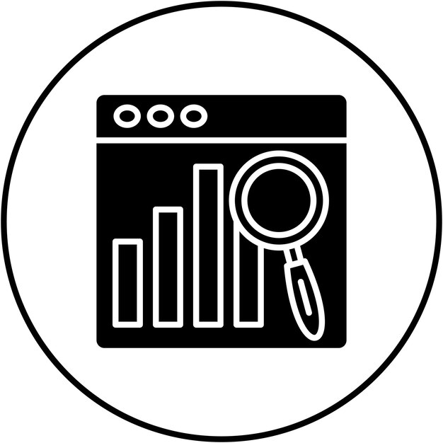 Analysis icon vector image Can be used for User Experience