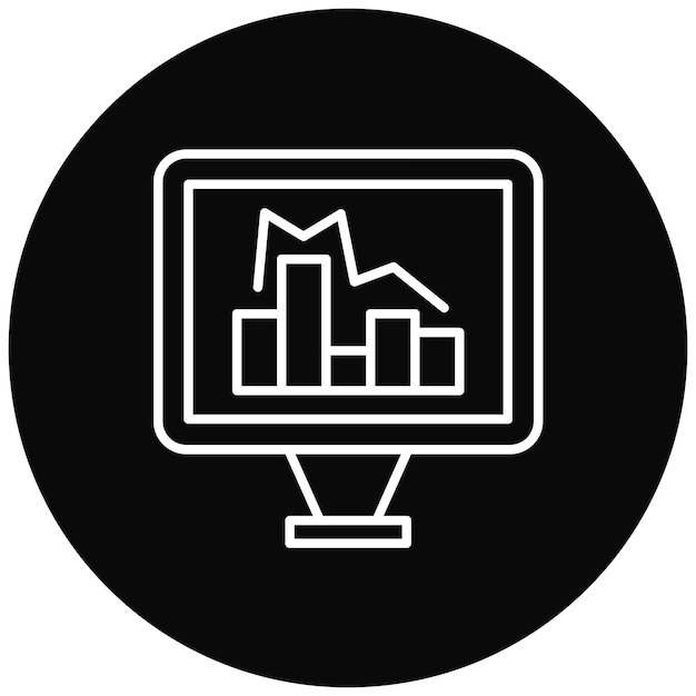analytics icon vector image can be used for project management