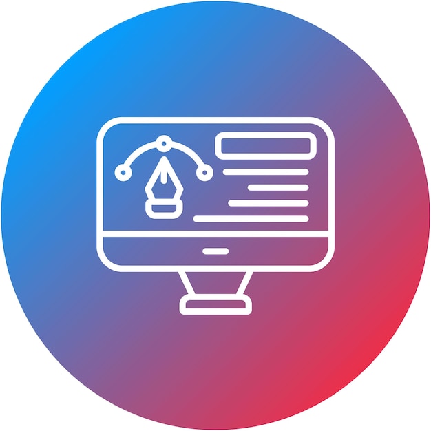 anchor point icon vector image can be used for design